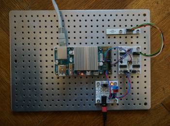  Použití mechanického a elektronického adaptéru pro odroid v konstrukci MLAB.